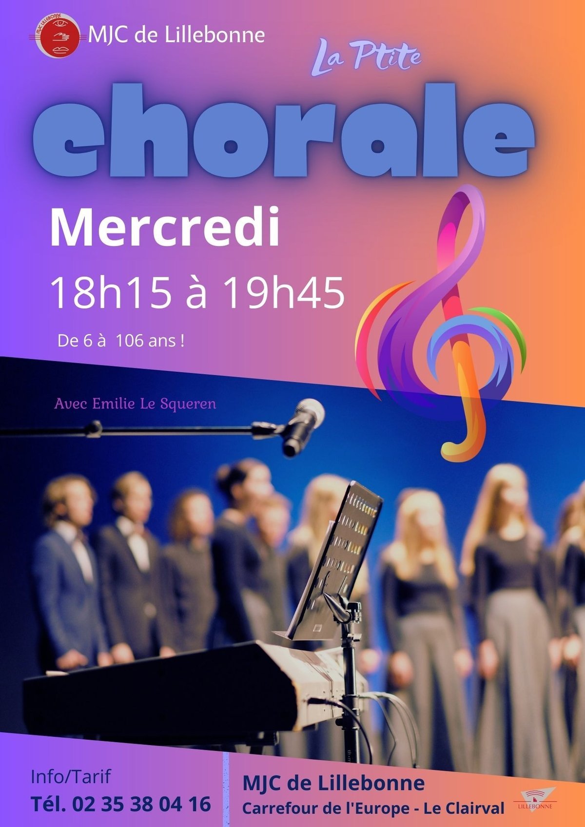 Groupe réuni pour chanter en chorale